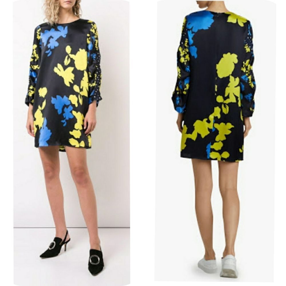 Tanya Taylor Florence Camo Printed Silk Mi… - Picture 1 of 9